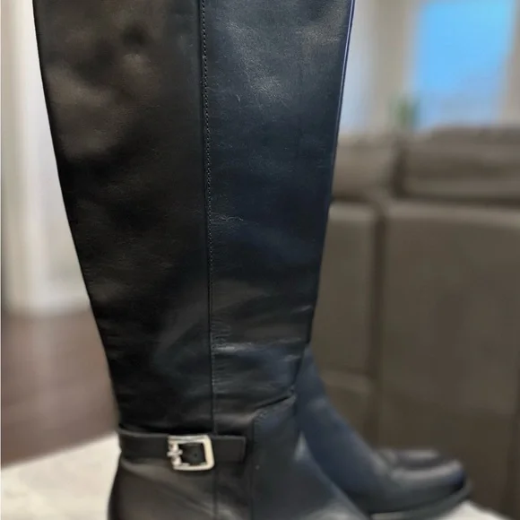 Like NEW✨La CANADIENNE Black Ridding Boots with Smooth Leather and Rounded Toe